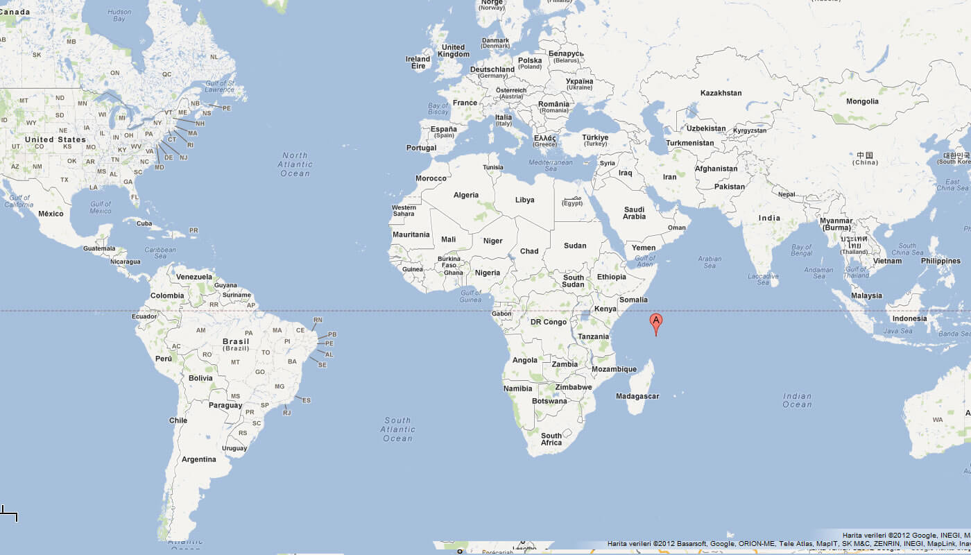 map of seychelles world